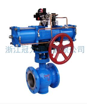 法蘭式V型球閥合流、分流、及流向自由的切換！